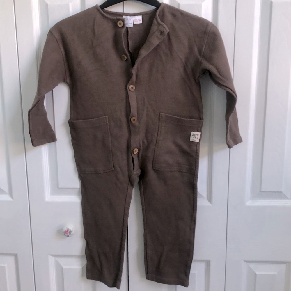 ZARA Kids Unisex Romper/Jumpsuit Mocha Brown Size 4-5